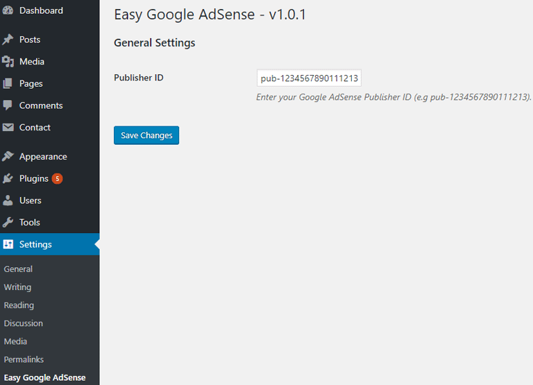 how to add google adsense code in wordpress