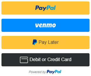 PayPal smart payment buttons created using the Checkout for PayPal WordPress plugin