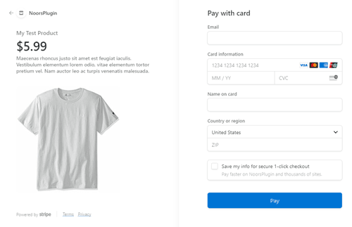 auto type submit button on the stripe payment page