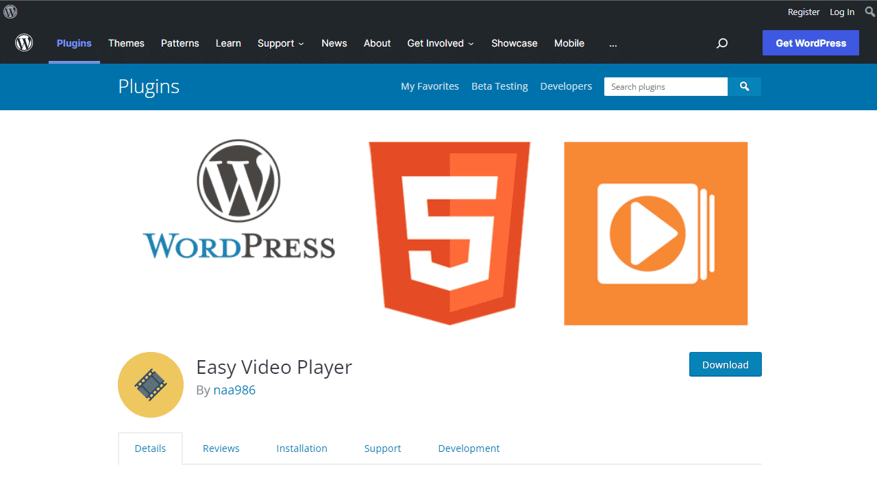 easy video player wordpress plugin