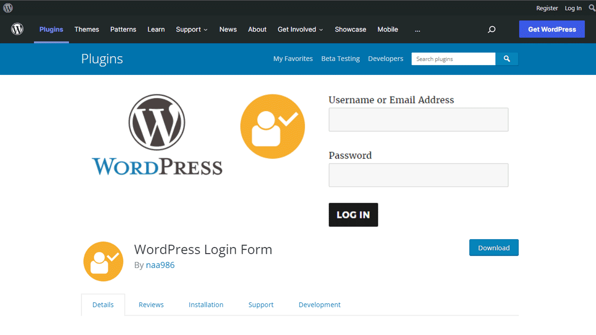 wp login form wordpress plugin