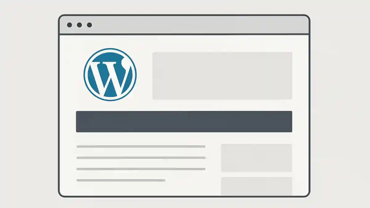 a website running on a WordPress theme